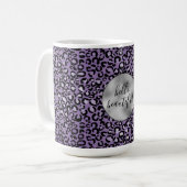Mug Empreinte de léopard pourpre (Devant gauche)