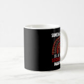 Mug Empreinte de léopard Rainbow Sickle Cell Warrienes (Devant droit)