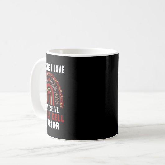 Mug Empreinte de léopard Rainbow Sickle Cell Warrienes (Devant gauche)