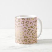 Mug Empreinte de léopard rose d'or d'Ombre (Devant droit)