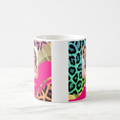 Mug Empreinte de léopard rose multicolore (Centre)
