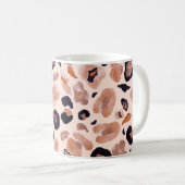 Mug Empreinte de léopard, sans soudure, arrière - plan (Devant droit)