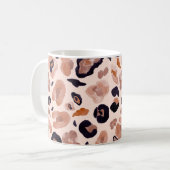 Mug Empreinte de léopard, sans soudure, arrière - plan (Devant gauche)