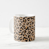 Mug Empreinte de léopard, Spots, Leopard Brown, Votre (Devant gauche)