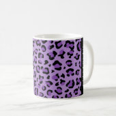 Mug Empreinte de léopard, Spots, Leopard Violet, Votre (Devant droit)