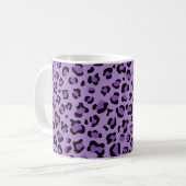 Mug Empreinte de léopard, Spots, Leopard Violet, Votre (Devant gauche)