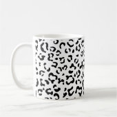 Mug Empreinte de léopard, Spots, Noir Et Blanc, Votre  (Gauche)