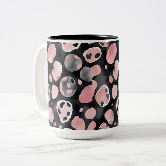 Mug Empreinte de léopard tendance (Devant gauche)