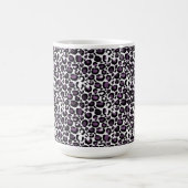 Mug Empreinte de léopard violet noir (Centre)