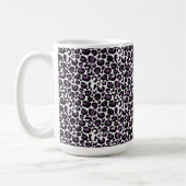 Mug Empreinte de léopard violet noir (Gauche)