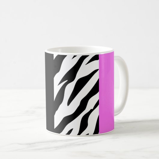 Mug Empreinte de léopard, Zebra Print, Poster de anima (Devant droit)