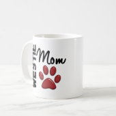 Mug Empreinte de patte 2 de maman de Westie (Devant gauche)