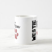 Mug Empreinte de patte 2 de maman de Westie (Centre)