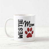 Mug Empreinte de patte 2 de maman de Westie (Gauche)