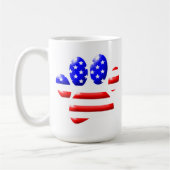 Mug EMPREINTE DE PATTE américain du Drapeau (Gauche)