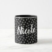 Mug Empreinte de patte avec nom (Centre)