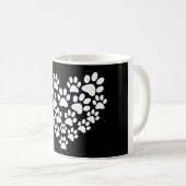 Mug Empreinte de patte blanc mignon (Devant droit)
