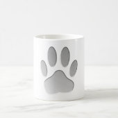Mug Empreinte de patte de chien à l'air métallique (Centre)