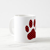 Mug Empreinte de patte de chien avec les coeurs (Devant gauche)
