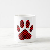 Mug Empreinte de patte de chien avec les coeurs (Centre)