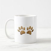 Mug Empreinte de patte de chien en bois (Gauche)