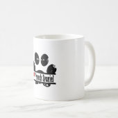 Mug Empreinte de patte de chien Épagneul Français (Devant droit)