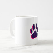 Mug Empreinte de patte de chien flou (Devant gauche)