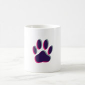 Mug Empreinte de patte de chien flou (Centre)