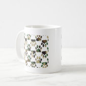 Mug Empreinte de patte de chien Motif Camo (Devant gauche)