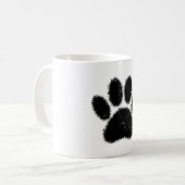 Mug Empreinte de patte De Chien Rough Et Distressed (Devant gauche)