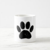 Mug Empreinte de patte De Chien Rough Et Distressed (Centre)