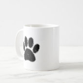 Mug Empreinte de patte De Chien Rough Et Distressed (Devant gauche)