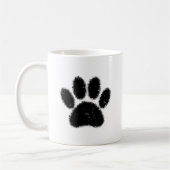 Mug Empreinte de patte De Chien Rough Et Distressed (Gauche)