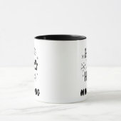 Mug Empreinte de patte de flocon de neige Ho Ho Ho Mam (Centre)