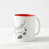 Mug Empreinte de Patte de Loup de Sensibilisation (Devant droit)