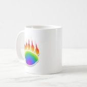 Mug Empreinte de patte de l'ours arc-en-ciel (Devant gauche)