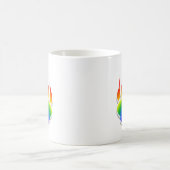 Mug Empreinte de patte de l'ours arc-en-ciel (Centre)