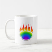 Mug Empreinte de patte de l'ours arc-en-ciel (Gauche)