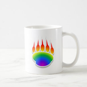Mug Empreinte de patte de l'ours arc-en-ciel