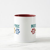 Mug Empreinte de patte de MAMAN de FRISE de BICHON (Centre)