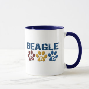 Mug Empreinte de patte de PAPA de BEAGLE