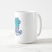 Mug Empreinte de patte de technicien vétérinaire (Devant droit)