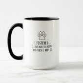 Mug Empreinte de Patte d'Échec de Garde (Gauche)