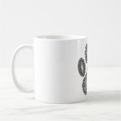 Mug Empreinte de patte d'encre Abstrait (Gauche)