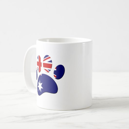 Mug Empreinte de patte du Drapeau australien (Devant gauche)