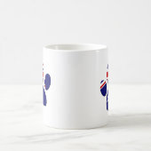 Mug Empreinte de patte du Drapeau australien (Centre)