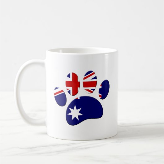 Mug Empreinte de patte du Drapeau australien (Gauche)