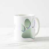 Mug Empreinte de patte en métal brossé (Devant droit)