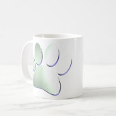 Mug Empreinte de patte en métal brossé (Devant gauche)