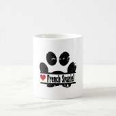 Mug Empreinte de patte français espagnol chien (Centre)